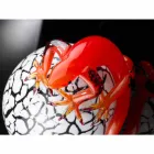 Decorative Egg-Shaped Glass Figurine with Gecko Made in Italy - Huevo Viadurini