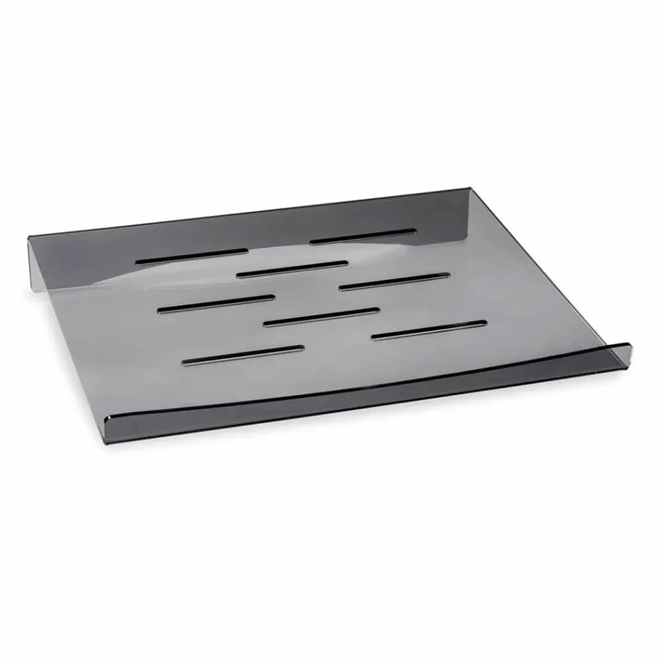 Laptop Stand in Transparent or Smoked Plexiglass Design 2 Pieces - Nerdino Viadurini