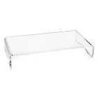 Monitor Stand in Transparent or Smoked Plexiglass Italian Design - Nerd Viadurini