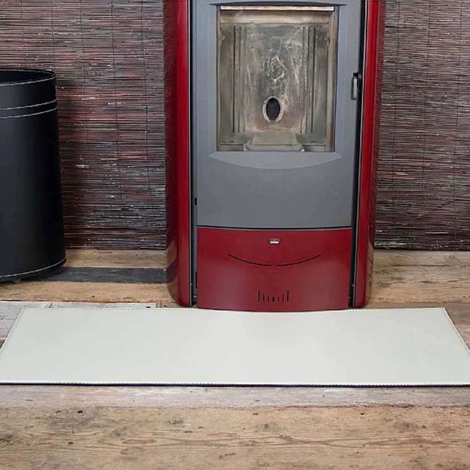 Rio Leather Fireplace / Stove Mat Made in Italy Viadurini