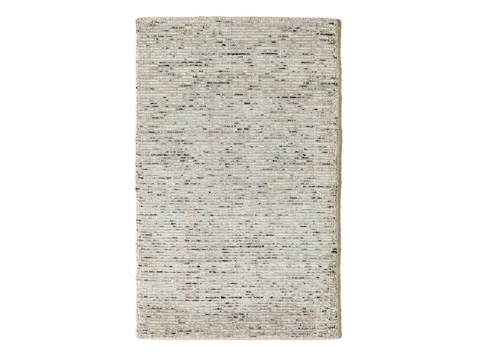 Living room carpet in Cotton, Viscose and Wool Produced on a manual loom - Melita Viadurini