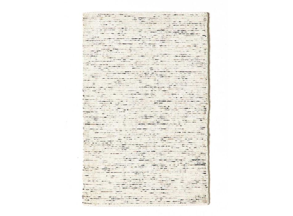 Living room carpet in Cotton, Viscose and Wool Produced on a manual loom - Melita Viadurini