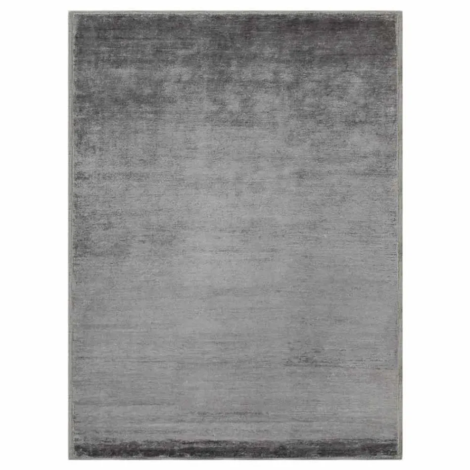 Colored and Modern Design Carpet in Silk and Cotton 2 Dimensions - Zefiro Viadurini