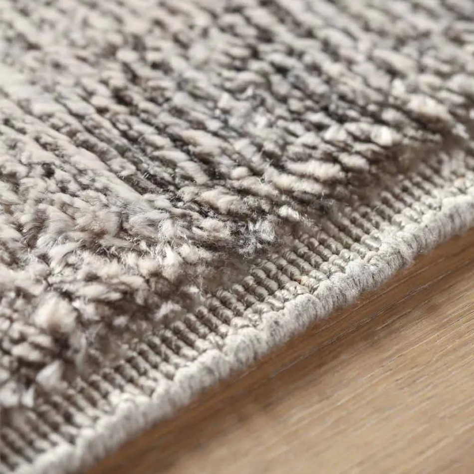 Colored and Modern Design Carpet in Silk and Cotton 2 Dimensions - Zefiro Viadurini