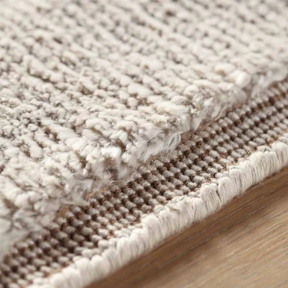 Colored and Modern Design Carpet in Silk and Cotton 2 Dimensions - Zefiro Viadurini