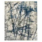 Modern Design Patterned Living Room Carpet in Bamboo Silk and Wool - Laptos Viadurini