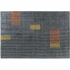 Handmade Modular Colored Viscose Rug Woven in India - Gilberto Viadurini