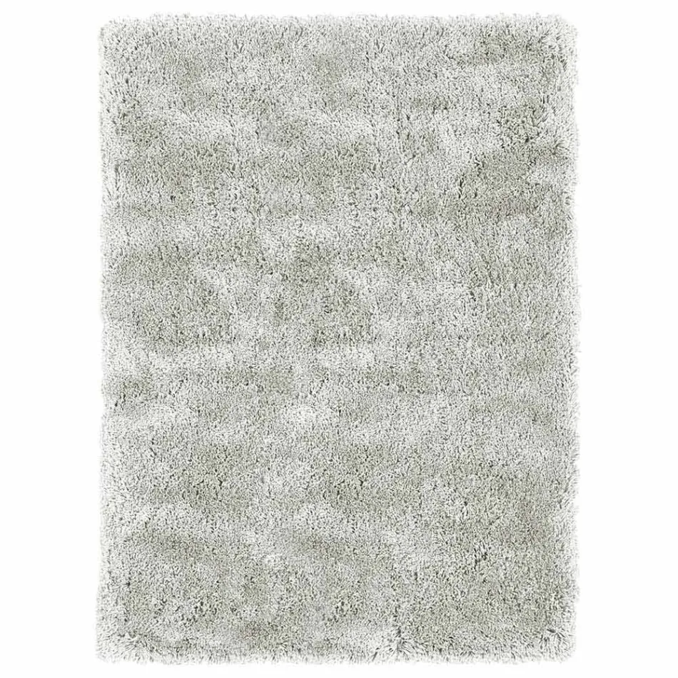 Large Silk and Cotton Modern Design Rug Colored Long Hair - Etesia Viadurini
