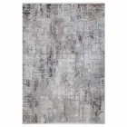 Gray Beige Anti-Slip Rug in Viscose and Acrylic with Design - President Viadurini