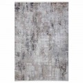 Non-slip Carpet in Grey Beige Viscose and Acrilic with Drawing - President