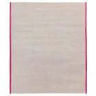 Viscose and Cotton Rug with Colored Fringes in Silk Modern Design - Garbino Viadurini