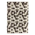 Modern Design Carpet with Geometric Pattern in Wool and Cotton - Tapioca