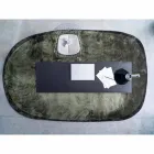 Oval Living Room Carpet in Polyamide with Digital Print - Palmer Viadurini