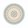 Modern Style Round Patterned Vinyl Rug for Kitchen - Rondeo
