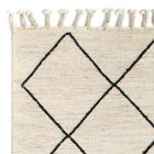 Modern Living Room Carpet with Geometric Pattern in Wool and Cotton - Metria Viadurini