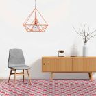 Design Living Room Rug in Rectangular Vinyl Pattern - Petunia Viadurini