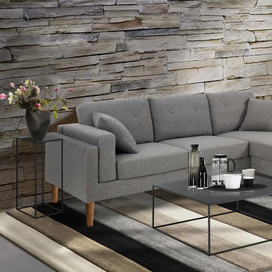 High Coffee Table in Steel - Osmio Viadurini