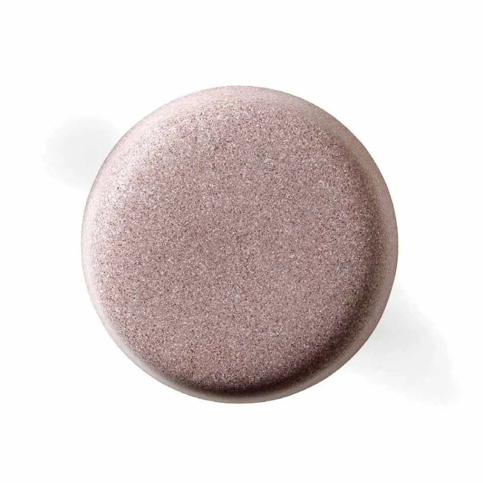 High Round Outdoor Coffee Table in Polyethylene and HPL Made in Italy - Desmond Viadurini