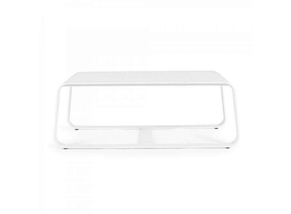 Outdoor Low Table in White or Anthracite Painted Aluminum - Aniello Viadurini