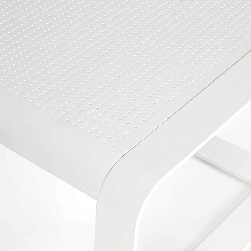 Outdoor Low Table in White or Anthracite Painted Aluminum - Aniello Viadurini