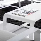 Outdoor Low Table in White or Anthracite Painted Aluminum - Aniello Viadurini