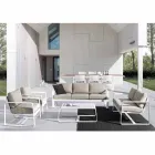 Outdoor Low Table in White or Anthracite Painted Aluminum - Aniello Viadurini