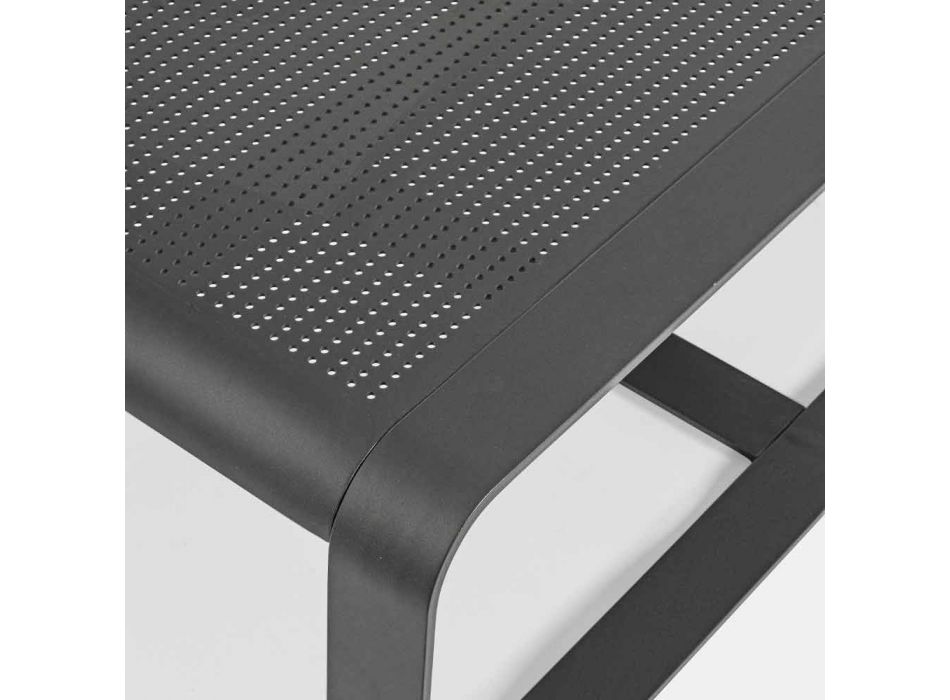 Outdoor Low Table in White or Anthracite Painted Aluminum - Aniello Viadurini