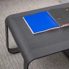 Outdoor Low Table in White or Anthracite Painted Aluminum - Aniello Viadurini