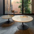 Low Coffee Table in Metal and Ceramic of Various Sizes - Amereo Viadurini