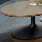 Low Coffee Table in Metal and Ceramic of Various Sizes - Amereo Viadurini