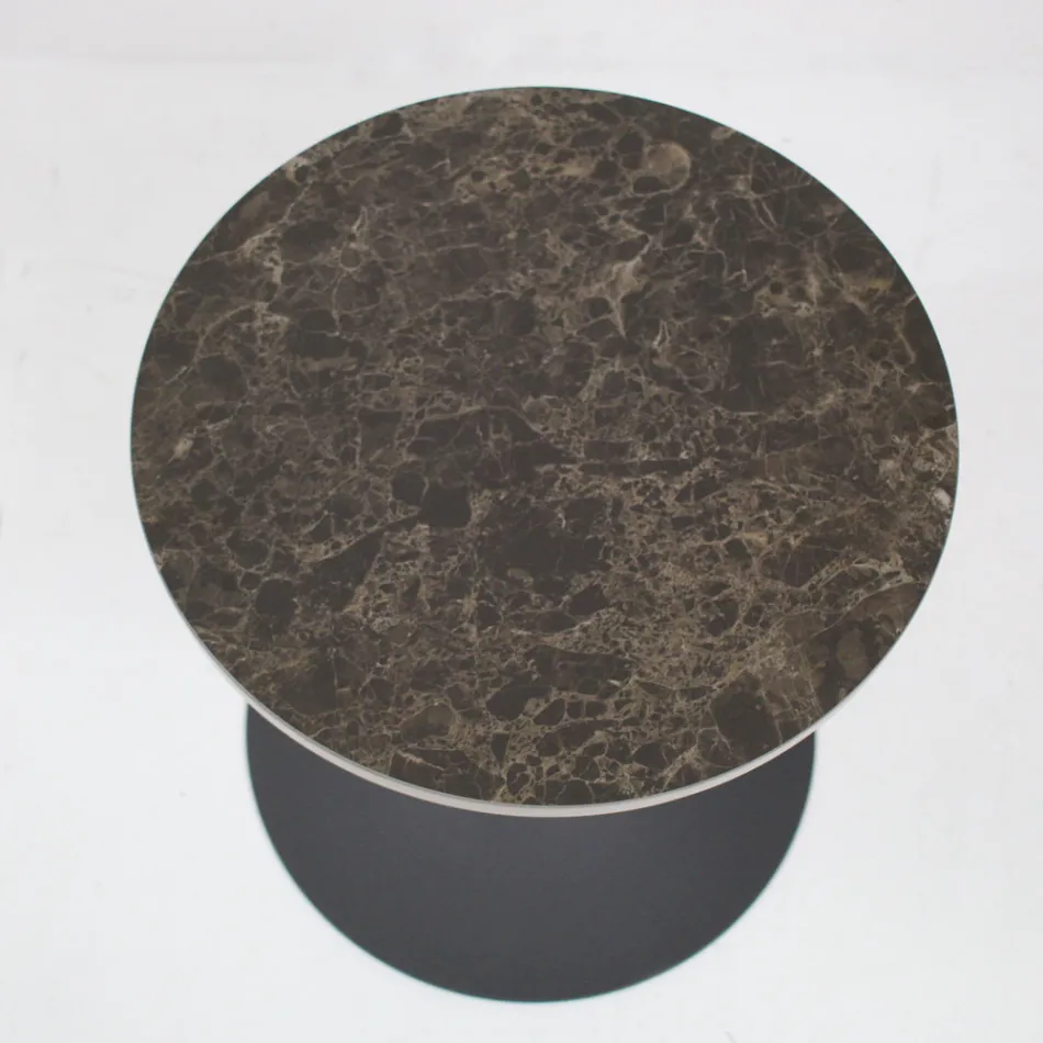 Amereo Metal and Ceramic Coffee Table Made in Italy Viadurini