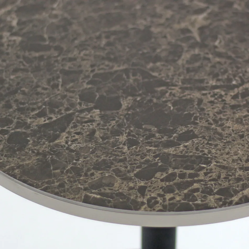Amereo Metal and Ceramic Coffee Table Made in Italy Viadurini