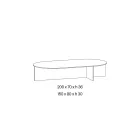 Laris Bronze Glass Coffee Table with a Refined Design Made in Italy Viadurini