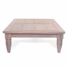 Homemotion - Nusadua Natural Low Teak Design Outdoor Coffee Table Viadurini