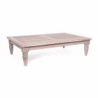 Homemotion - Nusadua Natural Low Teak Design Outdoor Coffee Table Viadurini