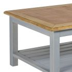 Low Square Coffee Table in Solid Poplar Wood Made in Italy - Estia Viadurini
