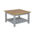 Low Square Coffee Table in Solid Poplar Wood Made in Italy - Estia