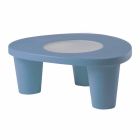 Low table Low Slide Lita Table polyethylene and glass made in Italy Viadurini