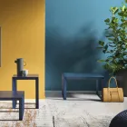 Square Design Metal Coffee Table in 2 Sizes - Josyane Viadurini