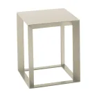 Square Design Metal Coffee Table in 2 Sizes - Josyane Viadurini