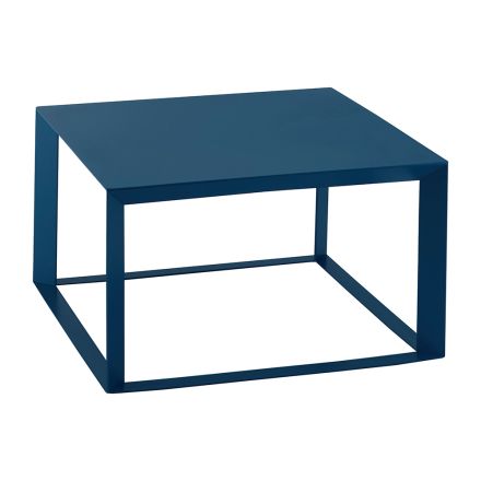 Square Design Metal Coffee Table in 2 Sizes - Josyane Viadurini