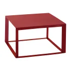 Square Design Metal Coffee Table in 2 Sizes - Josyane Viadurini