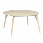 Round Coffee Table Marble Effect Top, 3 Colors 2 Sizes - Faz Wood by Vondom Viadurini