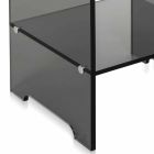 Contemporary Smooth Smoky Coffee Table / Side Table Mimi, made in Italy Viadurini