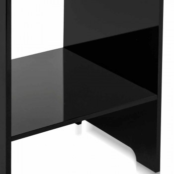 Contemporary black coffee table / nightstand Mimi, made in Italy