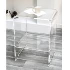 Transparent coffee table / bedside table, modern design Mimi, made in Italy Viadurini