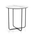 Coffee Table with Mirror and Marble-Effect Ceramic Top Made in Italy - Giusta Viadurini