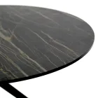 Coffee Table with Round Top Made in Stoneware Made in Italy - Siste Viadurini