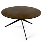 Coffee Table with Round Top Made in Stoneware Made in Italy - Siste Viadurini