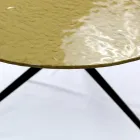 Coffee Table with Round Top Made in Glass Made in Italy - Siste Viadurini